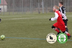 2018-02-10 Hoyerswerdaer FC in rot - SV Grün Weiß Hochkirch 3:0 Foto:Werner Müller
