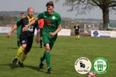 2018-04-21
SC 1911 Großröhrsdorf in schwarz
-
 Hoyerswerda FC in grün 
1:1
 Foto: Werner Müller