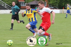 2019-05-04 
Hoyerswerdaer FC I in rot 
- 
SV Burkau in blau -gelb 
2:1 
Foto: Werner Müller